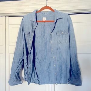 JCrew Perfect Shirt in chambray! Wardrobe staple!